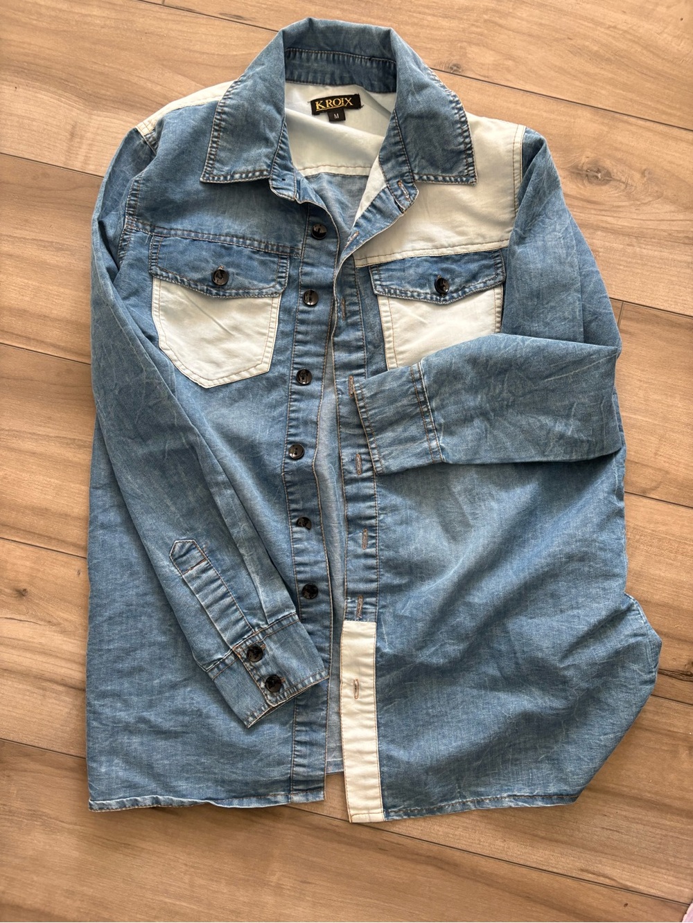 KRoix women’s denim shirt, size M